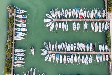 yacht harbour in Balatonalmadi, Lake Balaton