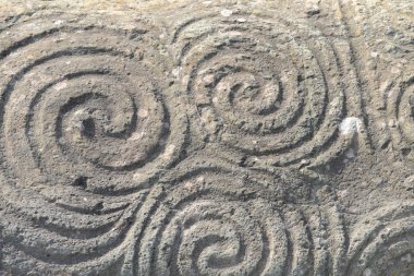 Triple spiral - Newgrange clipart