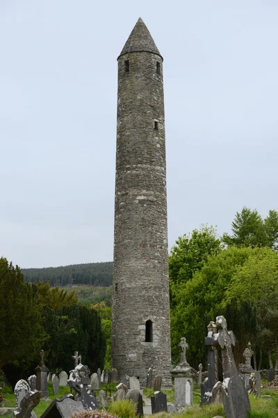 Glendalough Round Tower — Stock Photo, Image