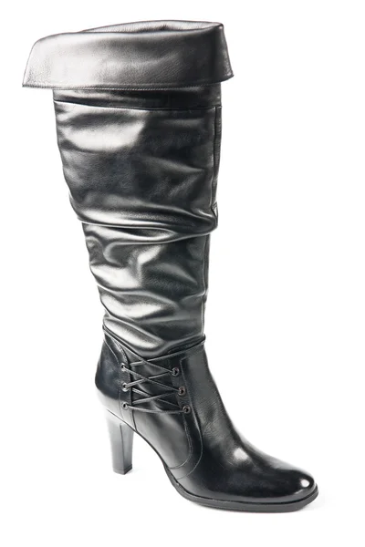 Black high boot — Stock Photo, Image