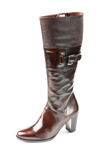 Brown high boot — Stock Photo, Image