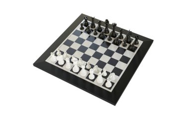 Satranç tahtası alan etkisinin derinliği ile yakın görülür - 3B görüntüleme