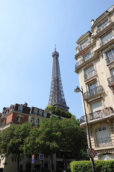 Uitzicht Eiffeltoren Parijs 2022 — Stockfoto