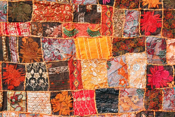 Индийский лоскутный ковёр — стоковое фото