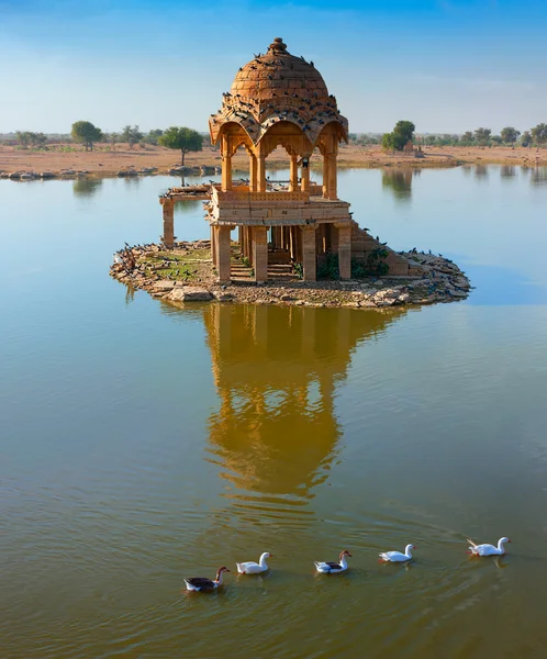 Gadi Sagar (Gadisar), Jaisalmer, Radżastan, Indie, Azja — Zdjęcie stockowe