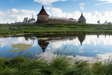 solovki. spaso-preobrazhenskiy solovetsky Manastırı, Karelya, Rusya Federasyonu