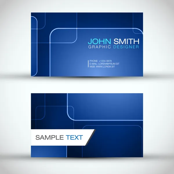 mavi modern iş kart seti | eps10 vektör tasarımı