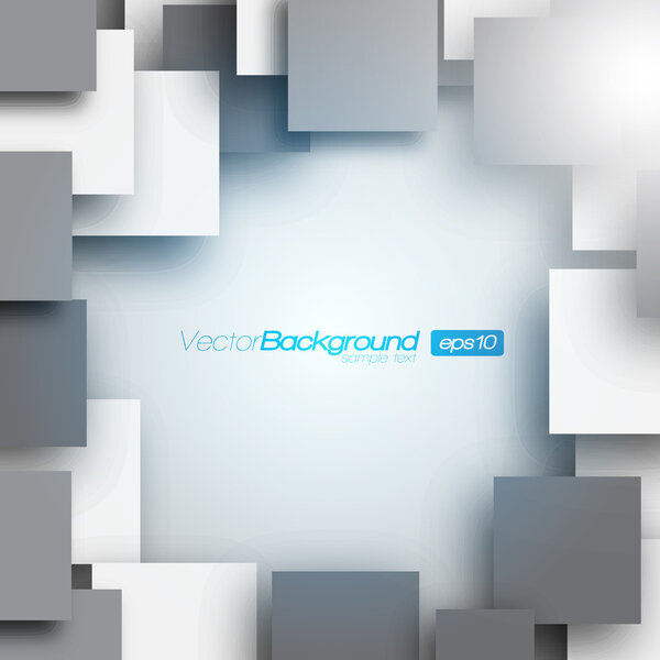 Фон квадратной рамы - Концепция векторного дизайна
