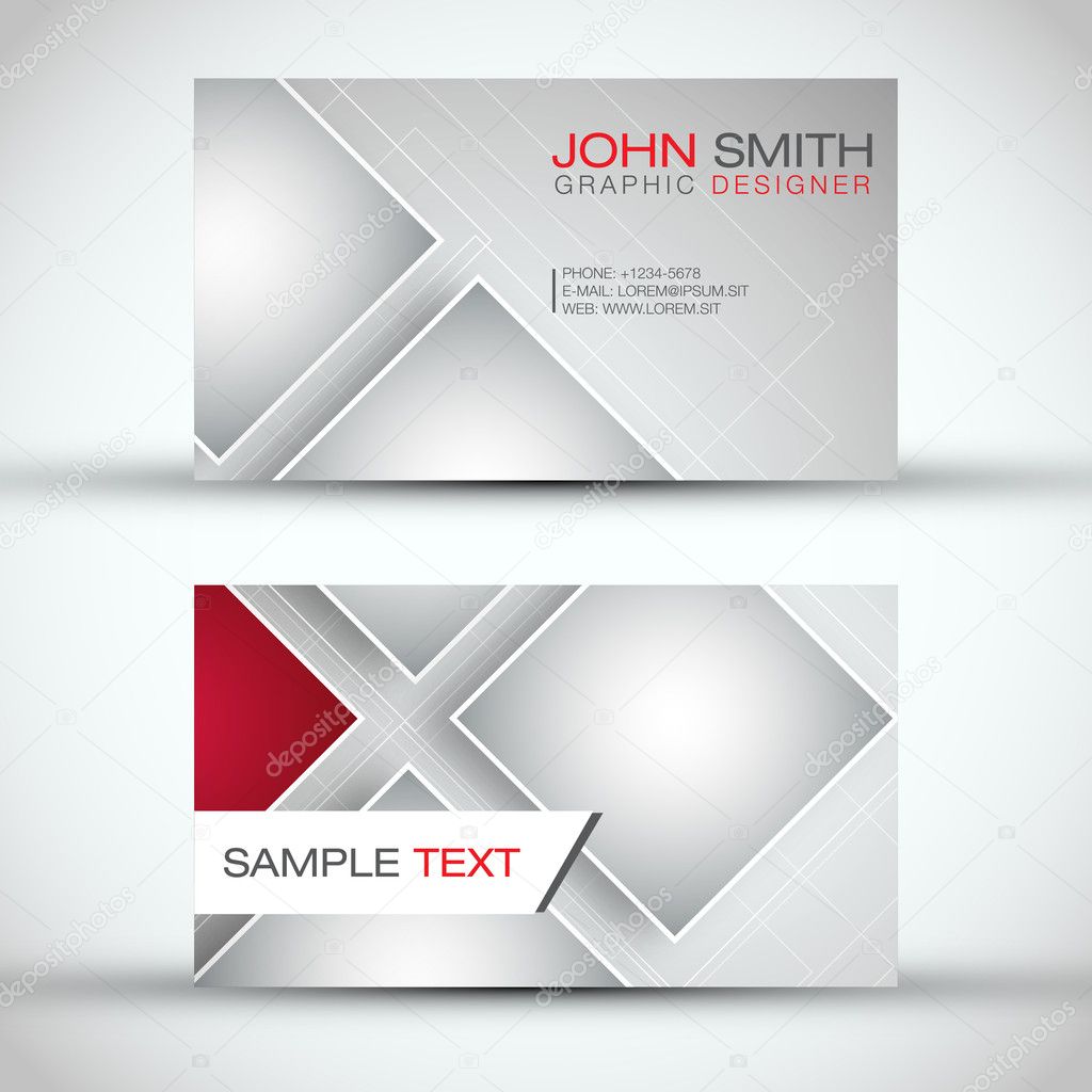 Modern Business - Card Set | EPS10 Vector Design