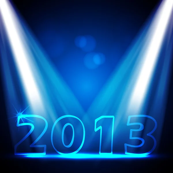 2013 véspera de Ano Novo Vector Design — Vetor de Stock