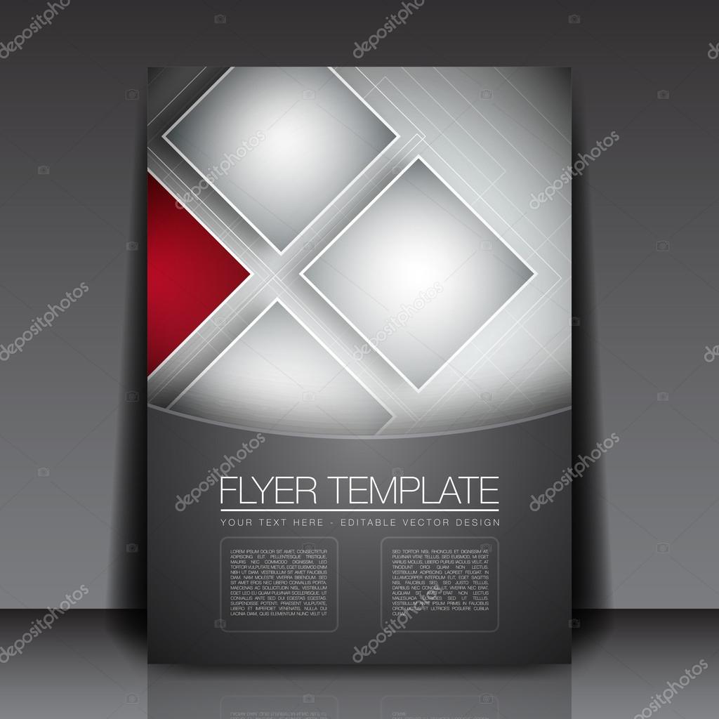 Business Squares Background Flyer Template - Vector Design Concept With Background Templates For Flyers