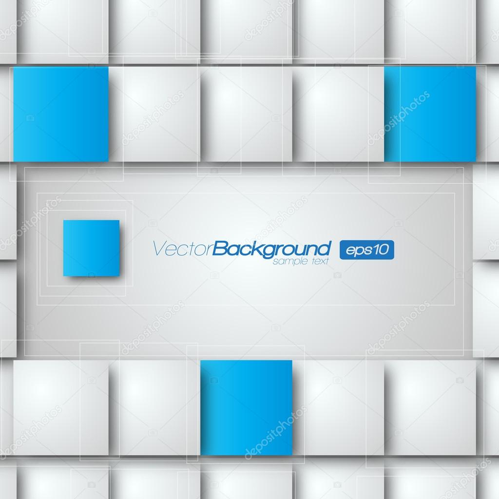 Blank square background for Your Text - Realistic 3D Vector Background