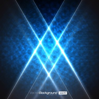 Blue Abstract Vector Background | EPS10 Design clipart