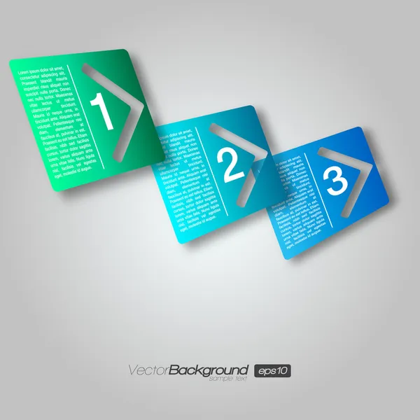 3D Next Step Arrow Boxes Design vectoriel EPS10 — Image vectorielle