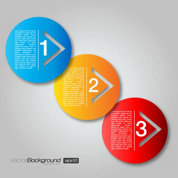 Siguiente paso Flecha Círculos jalá EPS10 Vector Diseño — Archivo Imágenes Vectoriales