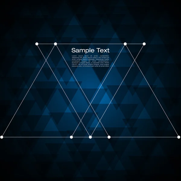 Fond vectoriel triangle abstrait pour votre texte — Image vectorielle