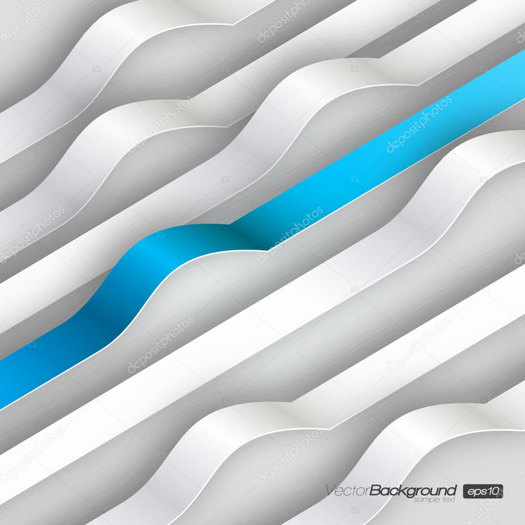 Abstract wavy lines vector background | EPS10 Design