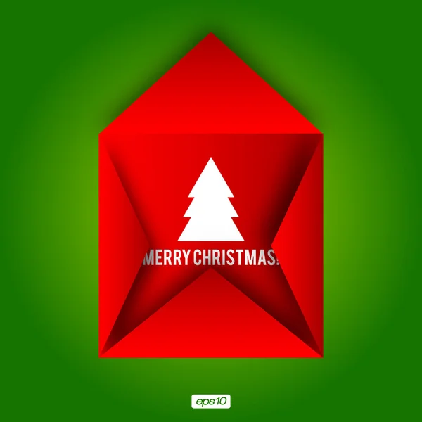 創造的なクリスマスのギフト/招待状 |編集可能なベクター デザイン — ストックベクタ