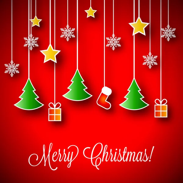 Merry Christmas Vector Illustration — Stock Vector