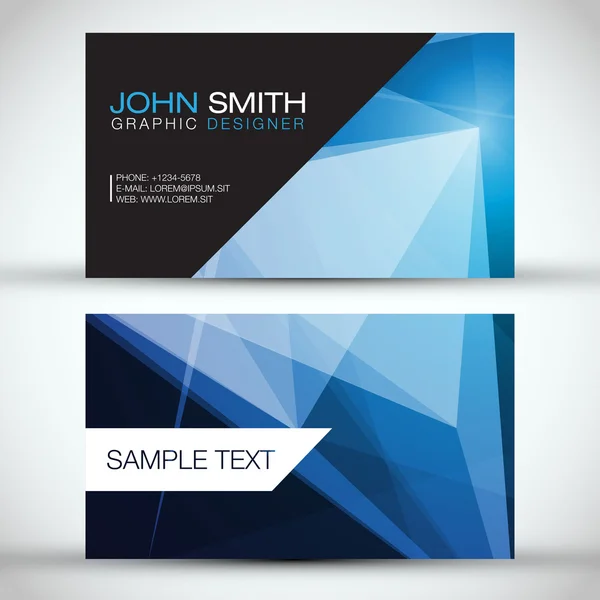 Vector abstract creative business cards (set template) — Stock Vector