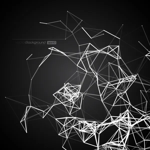 Lignes modernes noir et blanc Arrière-plan — Image vectorielle