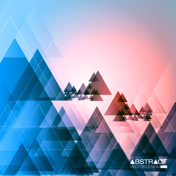 Abstract Triangle Background