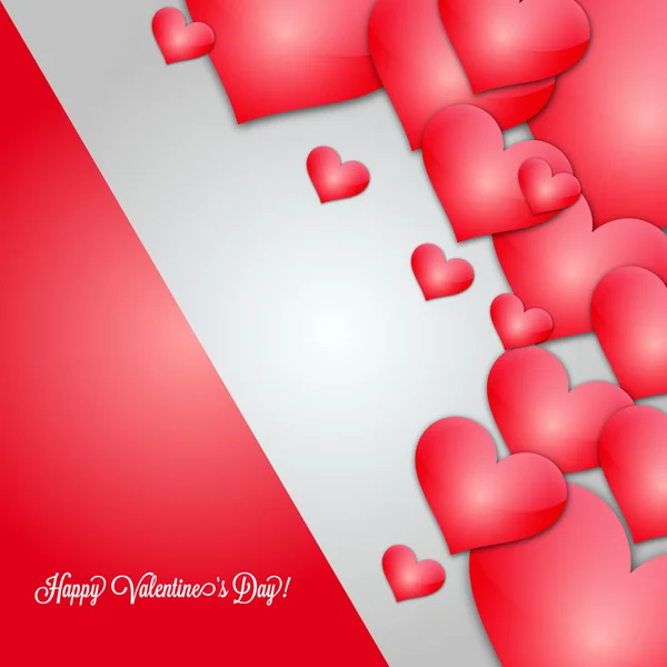 Heart for Valentine's Day Background — Stock Vector