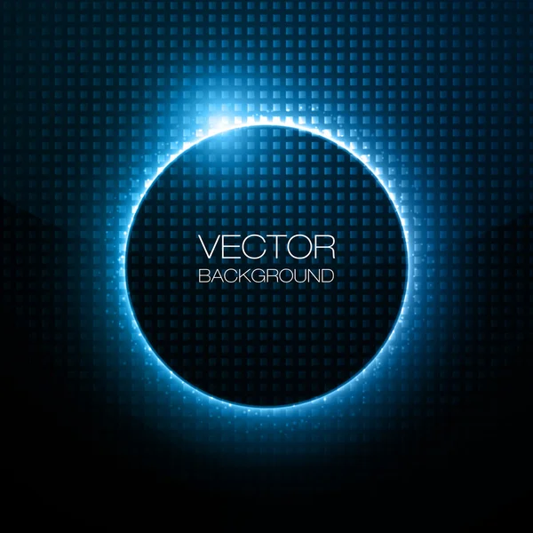 Infografisches blaues Neon-Vektordesign — Stockvektor