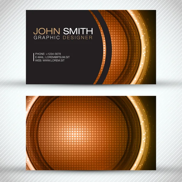 Modern Abstract Business Card Set Royalty Free Stock Vectors