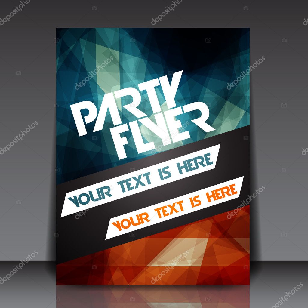 ᐈ Party Flyer Design Stock Backgrounds Royalty Free Party Flyer Vectors Download On Depositphotos