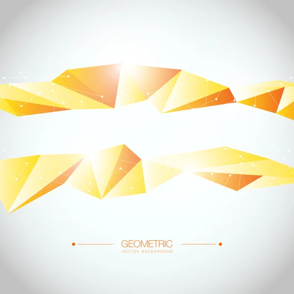 Eps10 3D-orange netwerk vector ontwerp — Stockvector