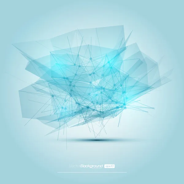 Fondo de líneas modernas azules abstractas futuristas. Ilustración vectorial — Vector de stock