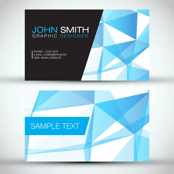 Modern Abstract Business Card — Stock Vector