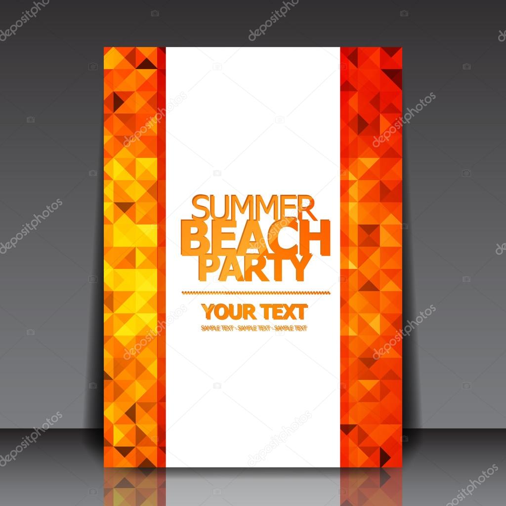 Summer Beach Party Flyer - Vector Design