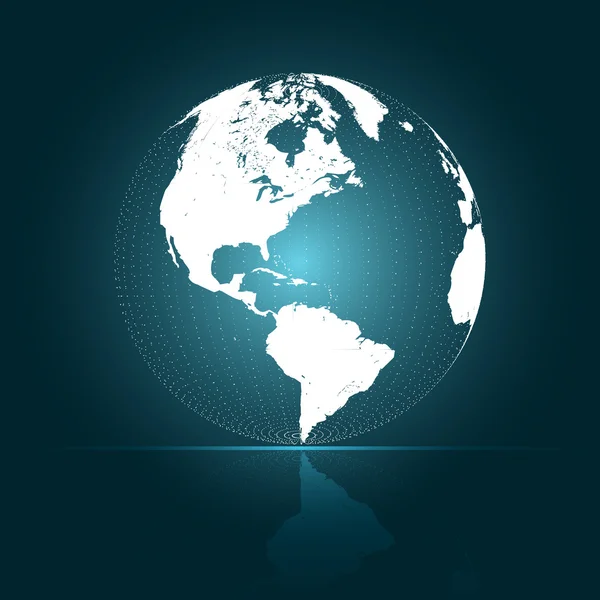 Illustration vectorielle du Globe abstrait 3D — Image vectorielle