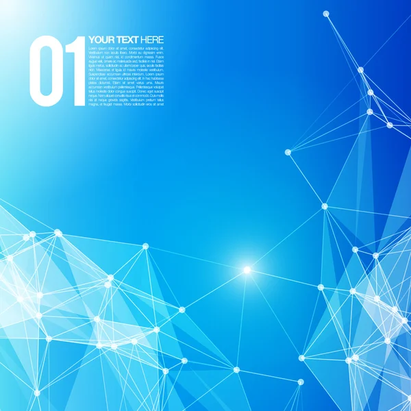 3d 蓝色抽象网格背景 — 图库矢量图片