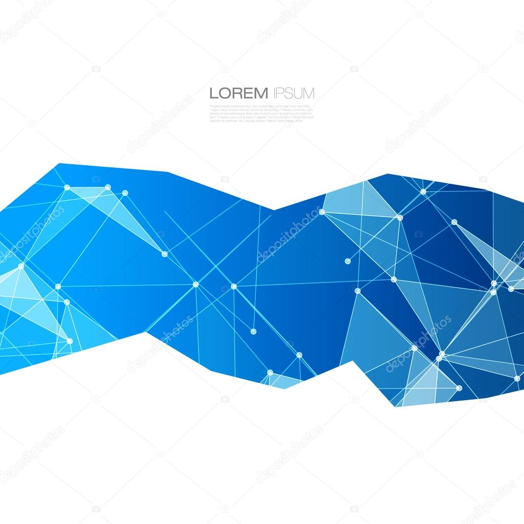 Blue Geometric Design Layout