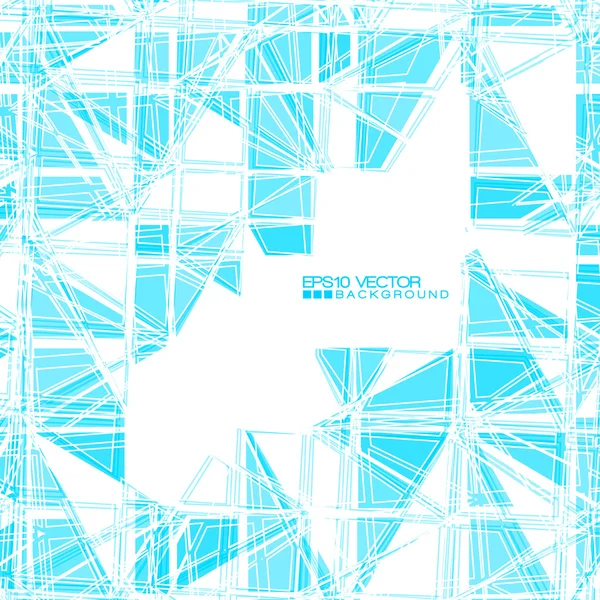 Blauwe mozaïek vector achtergrond — Stockvector