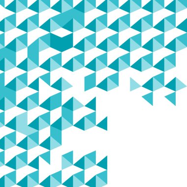Mavi mozaik vektör arka plan