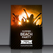 Sommer-Beachparty-Flyer