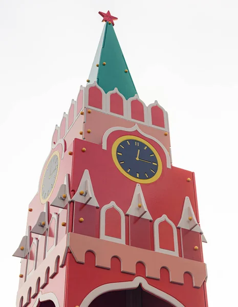 Oyuncak Moskova Kremlin Kulesi Bir çocuk oyun setinde