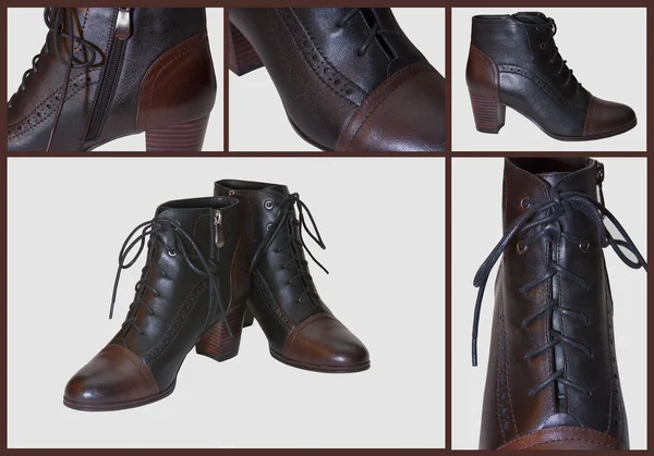 Collage de fotos de zapatos de mujer —  Fotos de Stock