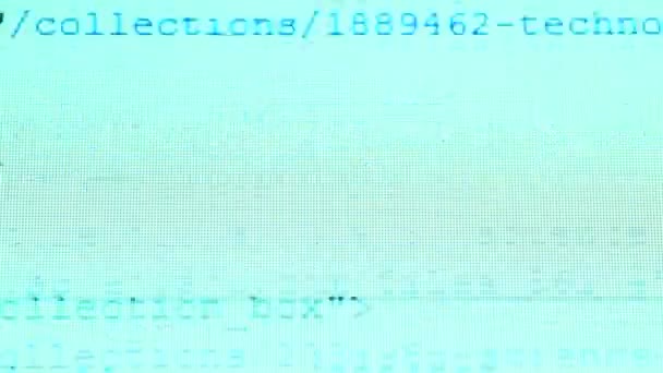 HTML code — стоковое видео