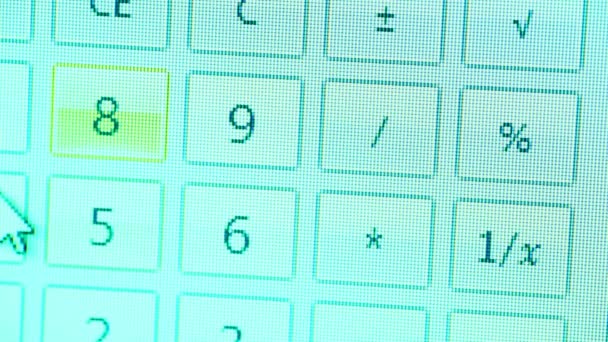 Calculadora — Vídeo de Stock