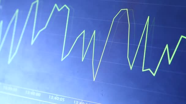 Gráfico web da Internet na tela LED — Vídeo de Stock