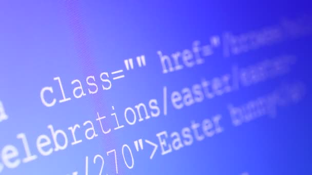 HTML code — стоковое видео