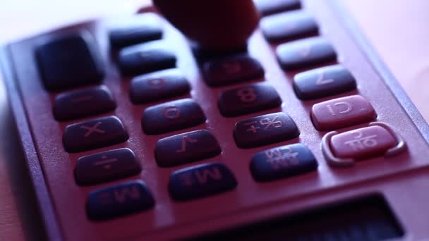 Cyfrowy kalkulator — Wideo stockowe