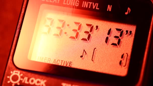 Digital clock — Stock Video