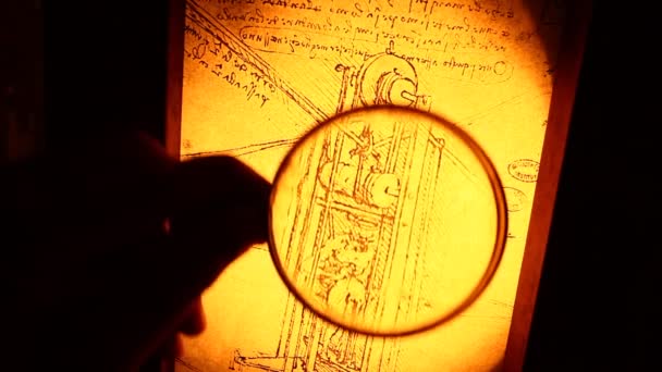 Leonardo da Vinci suunnittelu — kuvapankkivideo