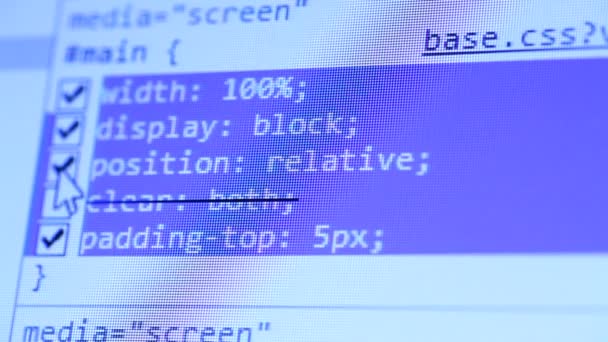 HTML codes — Stock Video